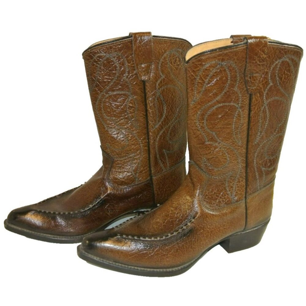 Ensign Leather Custom Vtg Cowboy boots Made in Salt Lake City Utah Wms size 6D